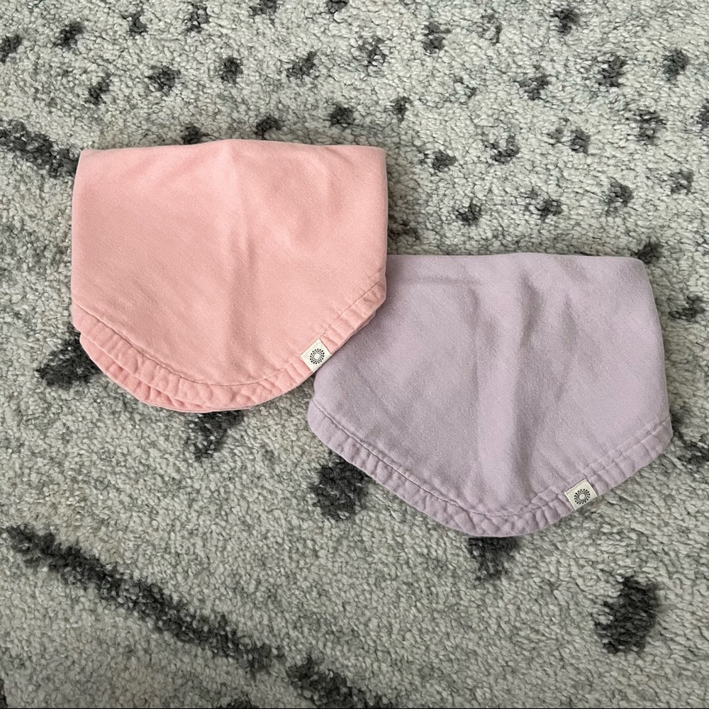 Indi Drool Bib Set of 2, Reversible and double layer.